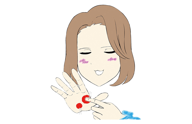 美容効果の高い手のツボ押し