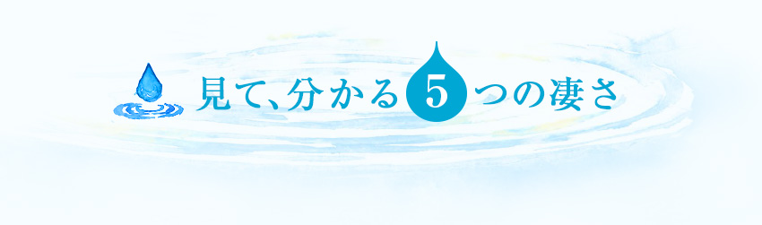 見て、分かる５つの凄さ