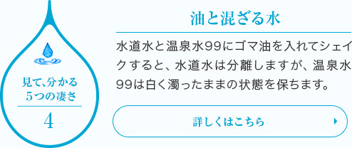 油と混ざる水